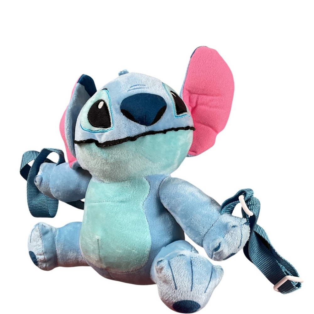 Disney Lilo & Stitch Plush Crossbody Bag Purse Blue Pink Shoulder Strap‎
